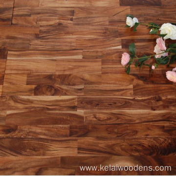 Natural color small leaf acacia solid wood flooring